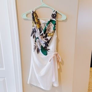 H&M tie-waist floral dress